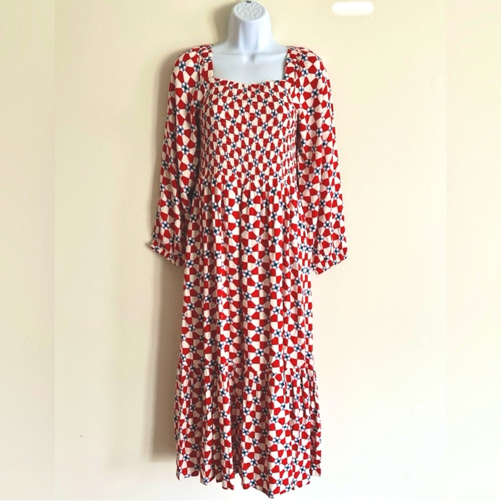 HANNA ANDERSSON Print Maxi Dress / Size XS